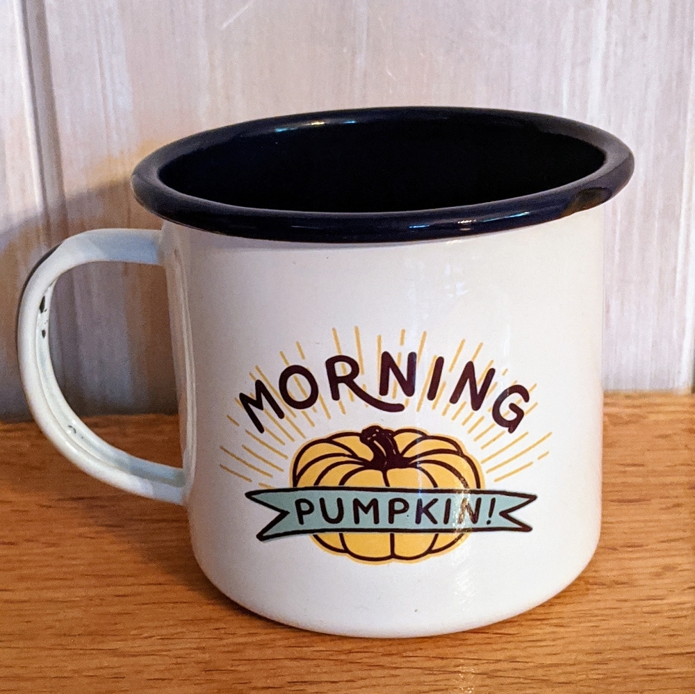 *SALE* Morning Pumpkin Enamel camp mug